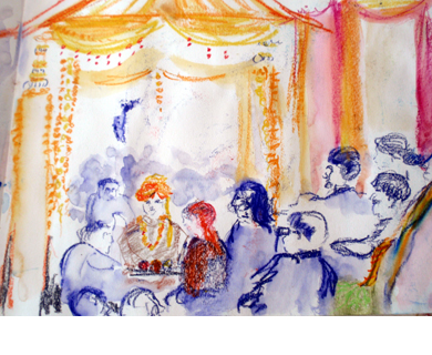 Neu Dehli, indische Hochzeit
